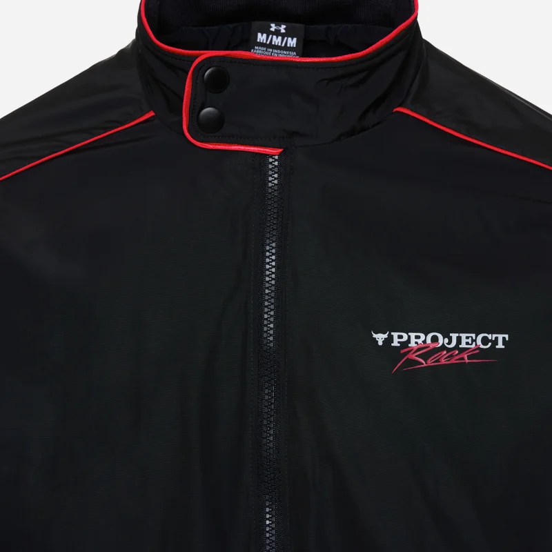 UNDER ARMOUR Black Men's Project Rock Warmup Training Jacket for Men | Best Price UAE
